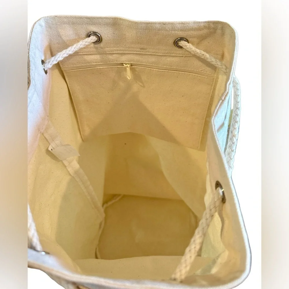 Canvas Tote Backback Equestrian themed XL